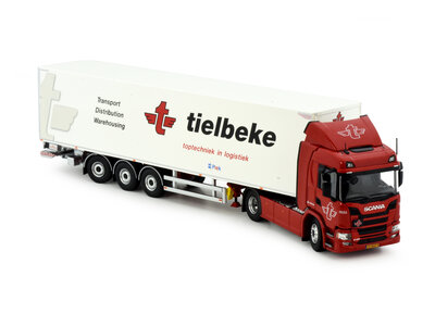 Tekno Tekno Scania Next Gen G370 4x2 met 3-assige kastentrailer TIELBEKE