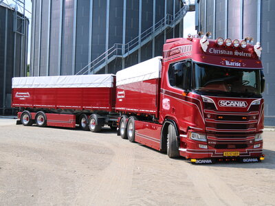 Tekno Tekno Scania Next Gen R770 rigid truck with opentop containers CHRISTIAN SOLEEN