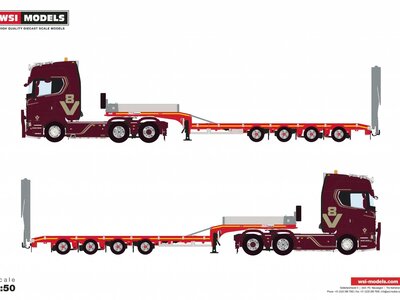 WSI WSI Scania S650 6x2 with 4-axle ramped lowloader EJC CONTRACTS LTD