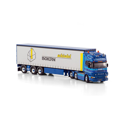 WSI WSI Scania 4-serie Topline 6x2 + 3-as schuifzeilen oplegger RASMUS K JENSEN