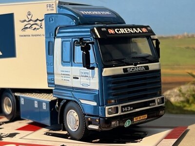 WSI WSI Scania 143M streamline met 3-as koeloplegger THORFISK