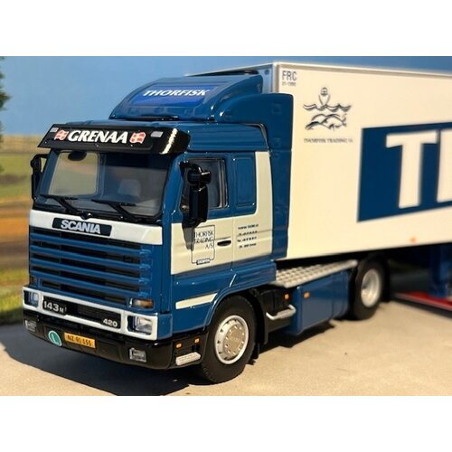 WSI WSI Scania 143M streamline with 3-axle reefer trailer THORFISK