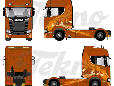 Tekno Tekno Scania Next Gen Highline 4x2 SCANIA FIRE