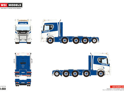 WSI WSI Scania R Highline 8x4 with add on axle STANGELAND