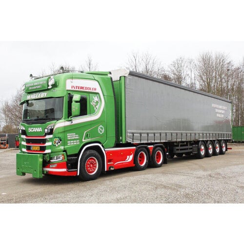 WSI WSI Scania S Highline 6x2 met 4-assige Schuifzeilen oplegger STEFFEN BRIXTOFTE