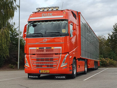 WSI WSI Volvo FH5 Globetrotter 4x2 with 3-axle live stock trailer VAN DIJK