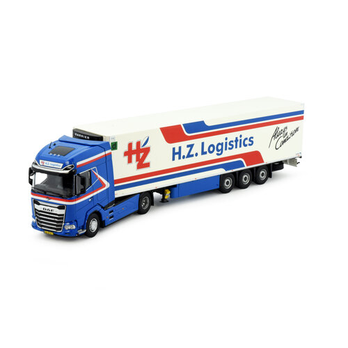 Tekno Tekno DAF XG+ 4x2 met 3-assige koeloplegger HZ Logistics