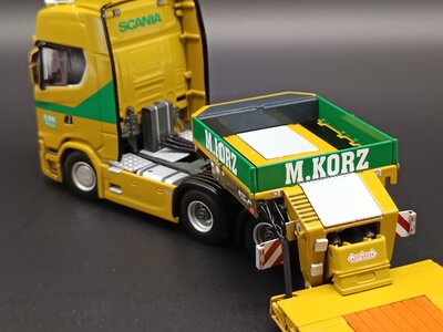 WSI WSI EXCLUSIEF Scania S Highline 6x4 with 3-axle Nooteboom lowloader M.KORZ