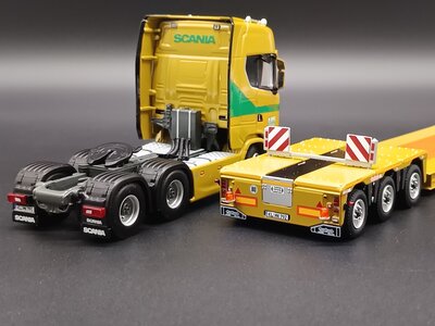 WSI WSI EXCLUSIEF Scania S Highline 6x4 with 3-axle Nooteboom lowloader M.KORZ