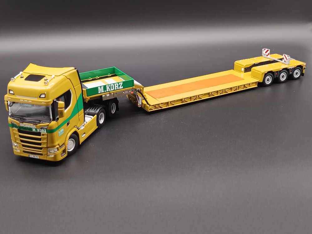 WSI WSI EXCLUSIVE Scania S Highline 6x4 with 3-axle Nooteboom lowloader M.KORZ