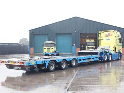 WSI WSI Scania S650 6x2 with 3-axle Broshuis lowloader T ALUN JONES NORTH WALES