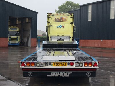 WSI WSI Scania S650 6x2 with 3-axle Broshuis lowloader T ALUN JONES NORTH WALES