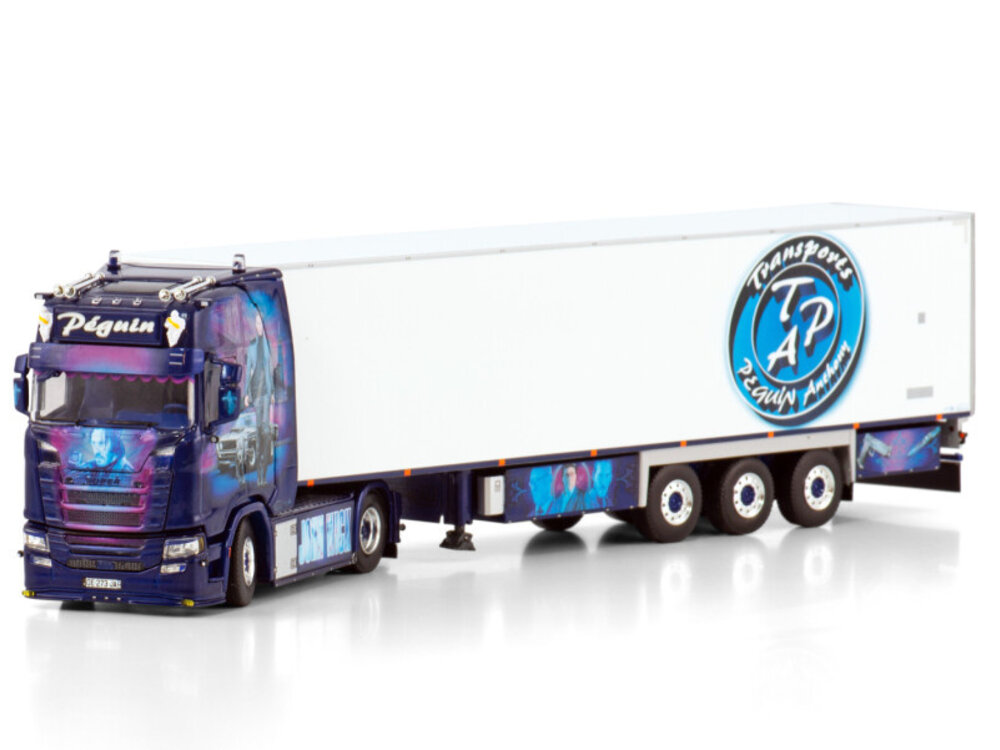 WSI WSI Scania S Highline 4x2 met 3-as koeloplegger PEGUIN