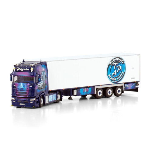 WSI WSI Scania S Highline 4x2 met 3-as koeloplegger PEGUIN