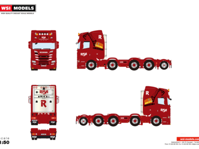 WSI WSI Scania R Highline 8x4 with add on axle RISA