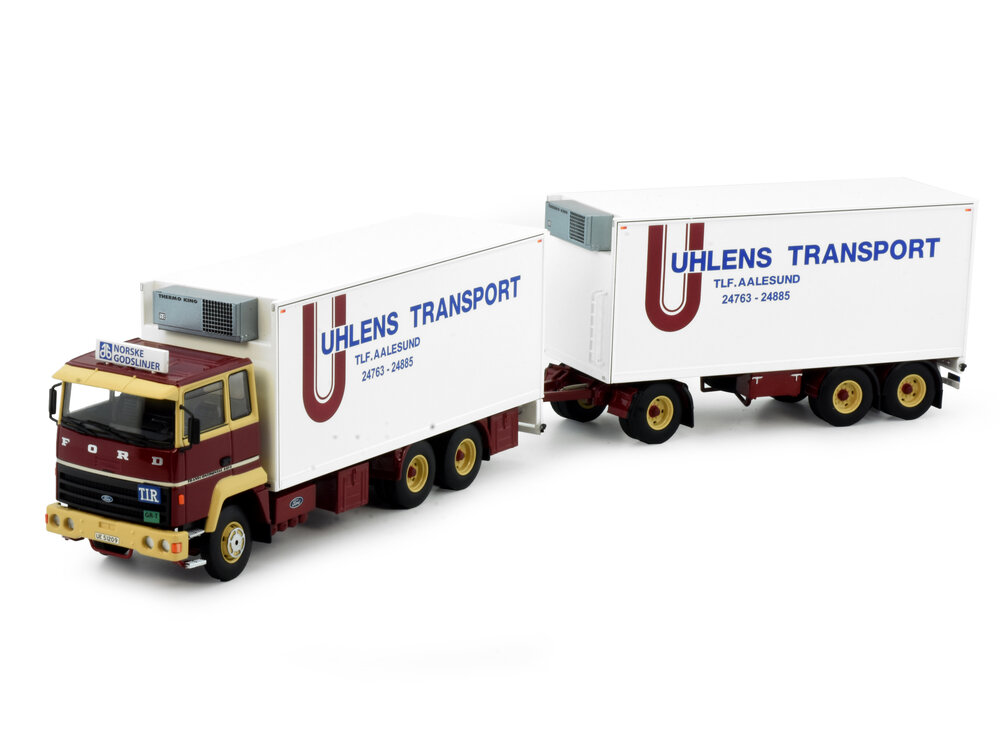 Tekno Tekno Ford Transcontinetal rigid truck with 3-axle trailer UHLENS