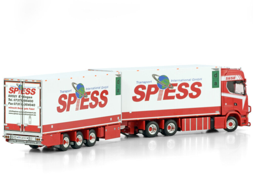 WSI WSI Scania S Highline 6x2 rigid truck with 3-axle trailer SPIESS