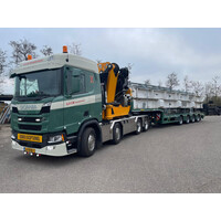 WSI Scania R Normal 8x4 + 4-axle low loader with palfinger PK 135.002 tec 7 LOC TRANSPORT