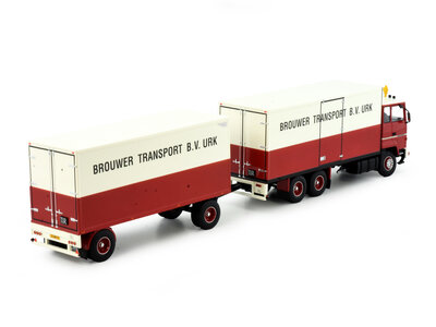 Tekno Tekno Ford Transcontinental rigid truck with trailer Brouwer Urk