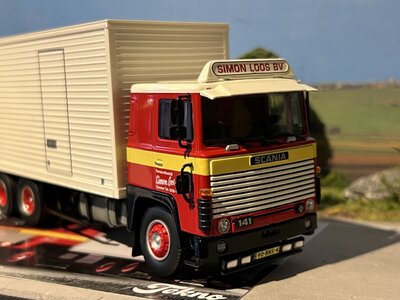 Tekno Tekno Scania 141 motorwagen met 2-assige aanhanger  SIMON LOOS