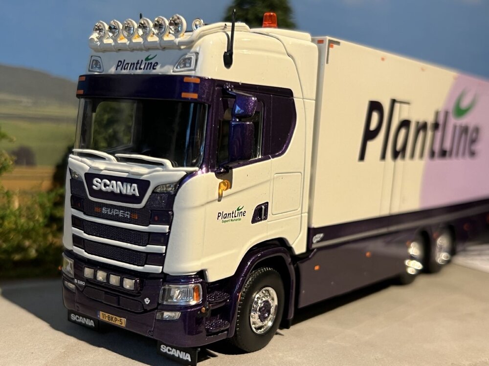 Tekno Tekno Scania S Highline rigid truck with trailer PLANTLINE