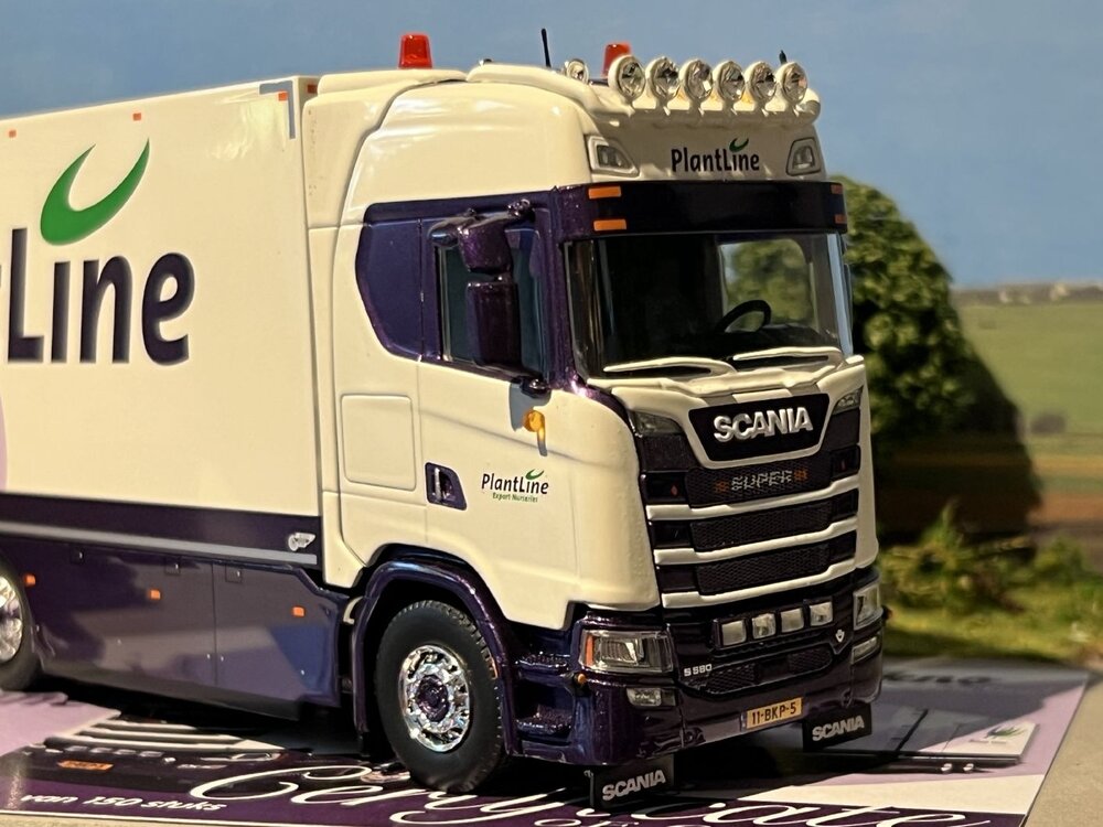 Tekno Tekno Scania S Highline rigid truck with trailer PLANTLINE