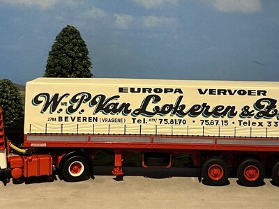 WSI WSI Scania 111 4x2 + 3-as classic zeilenoplegger VAN LOKEREN