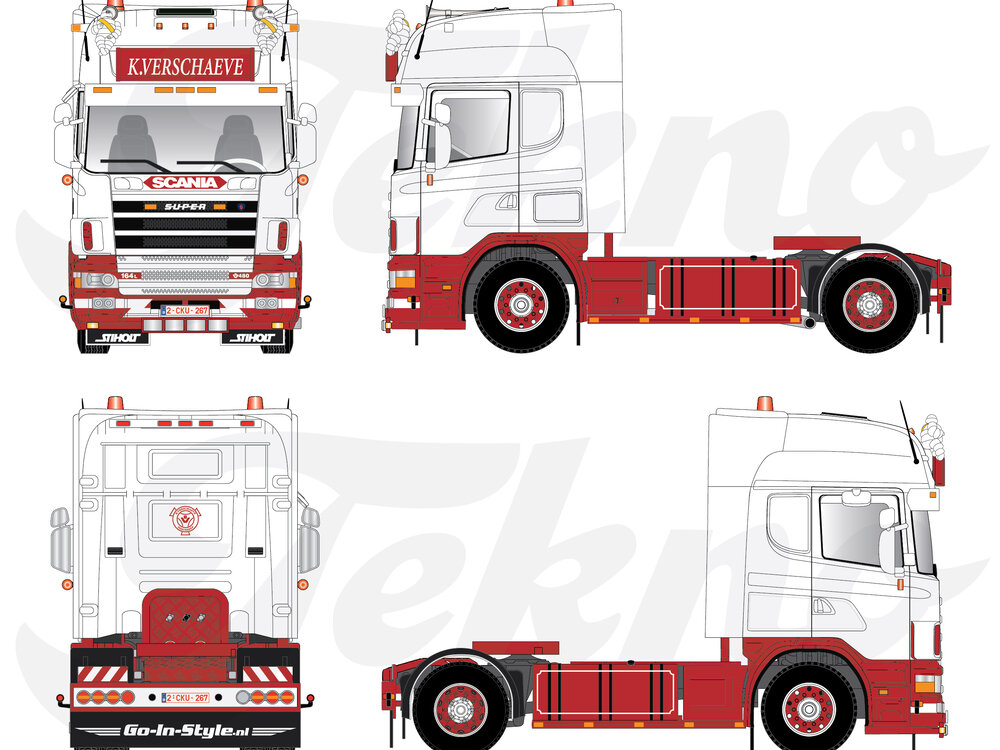 Tekno Tekno Scania 4-serie Topline 4x2 VERSCHAEVE