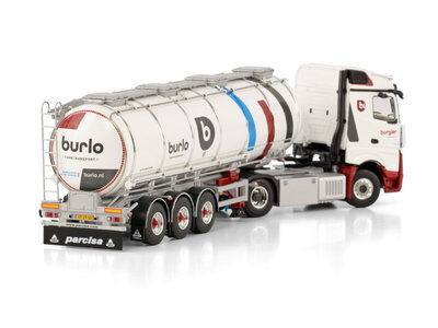 WSI WSI Mercedes Actros MP4 stream space 4x2 + 3-axle tank trailer BURLO (BURGLER)