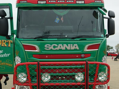 Tekno Tekno Scania R-serie Topline met Houghton Parkhouse veetrailer LJS TRANSPORT