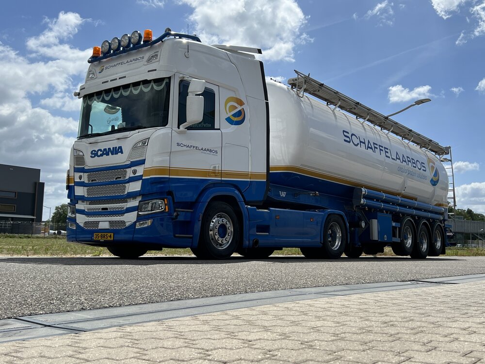 Tekno Tekno Scania NGR 4x2 highline met korte silo oplegger SCHAFFELAARSBOS