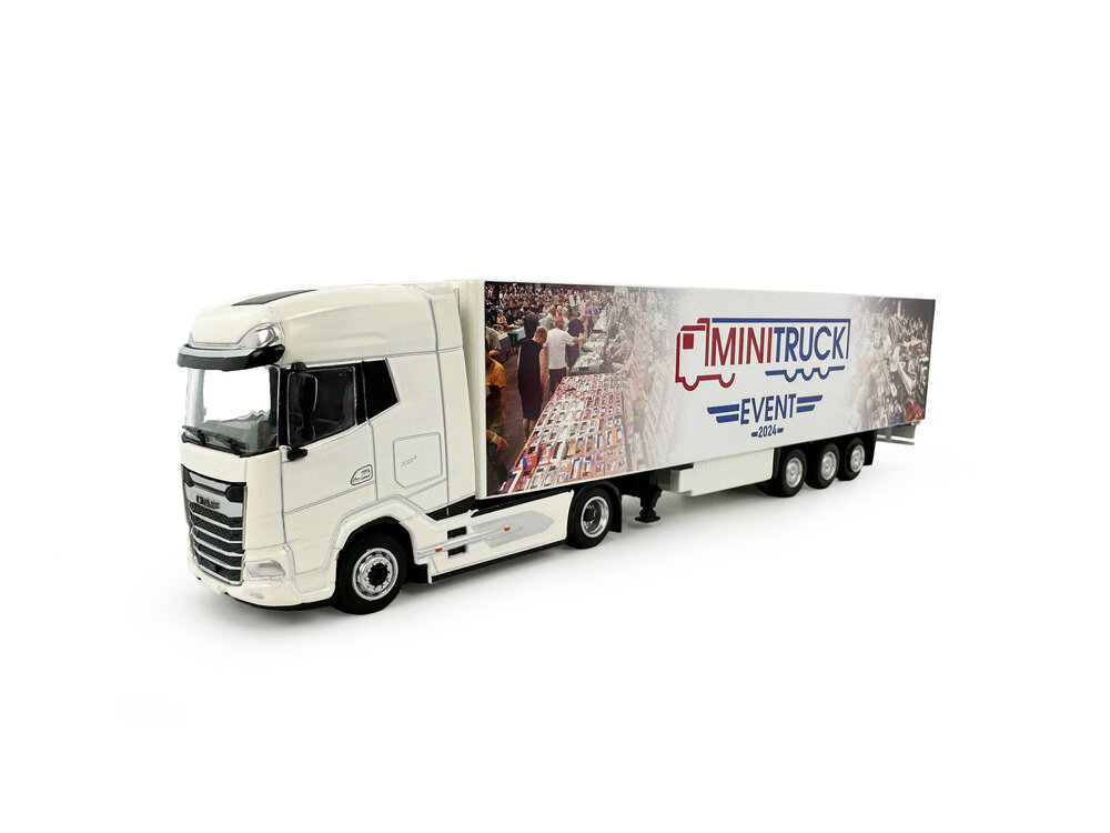 Tekno Tekno DAF XG+ with reefer trailer MINITRUCK BEURS 2024 / scale 1:87