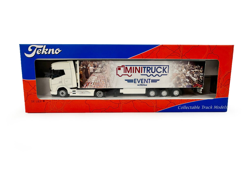 Tekno Tekno DAF XG+ with reefer trailer MINITRUCK BEURS 2024 / scale 1:87