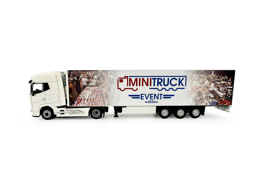 Tekno Tekno DAF XG+ with reefer trailer MINITRUCK BEURS 2024 / scale 1:87