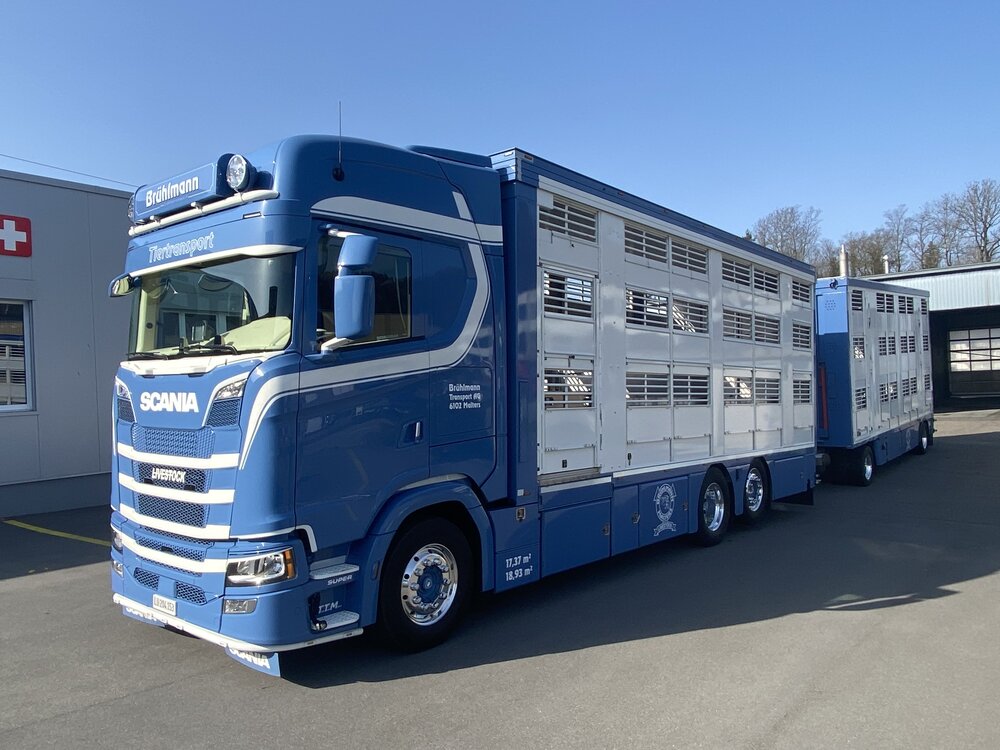 Tekno Tekno Scania Next Gen S-serie Highline livestock combi  BRÜHLMANN