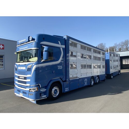 Tekno Tekno Scania Next Gen S-serie Highline livestock combi  BRÜHLMANN