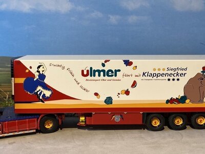 Tekno Tekno Scania R580 Topline 4x2 with 3-axle reefer trailer KLAPPENECKER