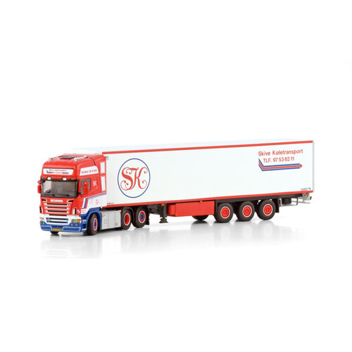 WSI WSI Scania R5 Topline 6x2 met 3-as koeloplegger SKIVE