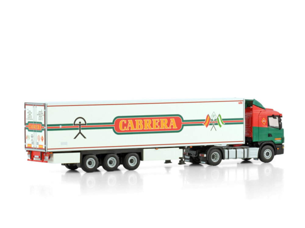 WSI WSI Scania 144L 4X2 Lowline with 3-axle reefer trailer TRANSPORTES CABRERA