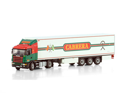 WSI WSI Scania 144L 4X2 Lowline with 3-axle reefer trailer TRANSPORTES CABRERA