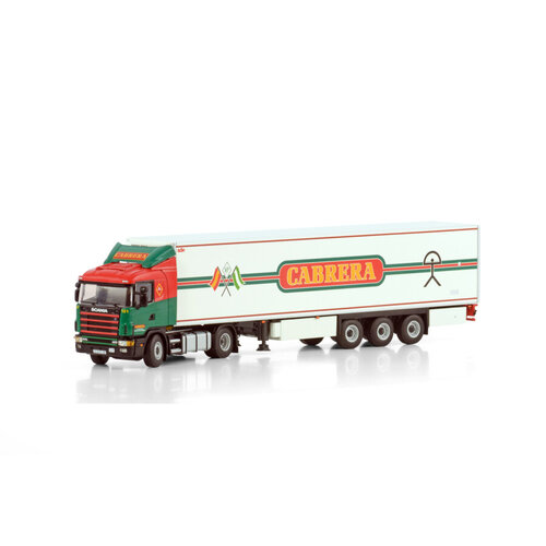 WSI WSI Scania 144L 4X2 Lowline met 3-as koeloplegger TRANSPORTES CABRERA