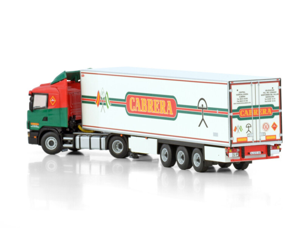 WSI WSI Scania 144L 4X2 Lowline with 3-axle reefer trailer TRANSPORTES CABRERA