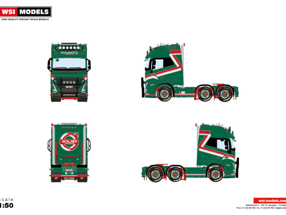 WSI WSI Volvo FH5 Globetrotter 6x2 twin steer SOLAM