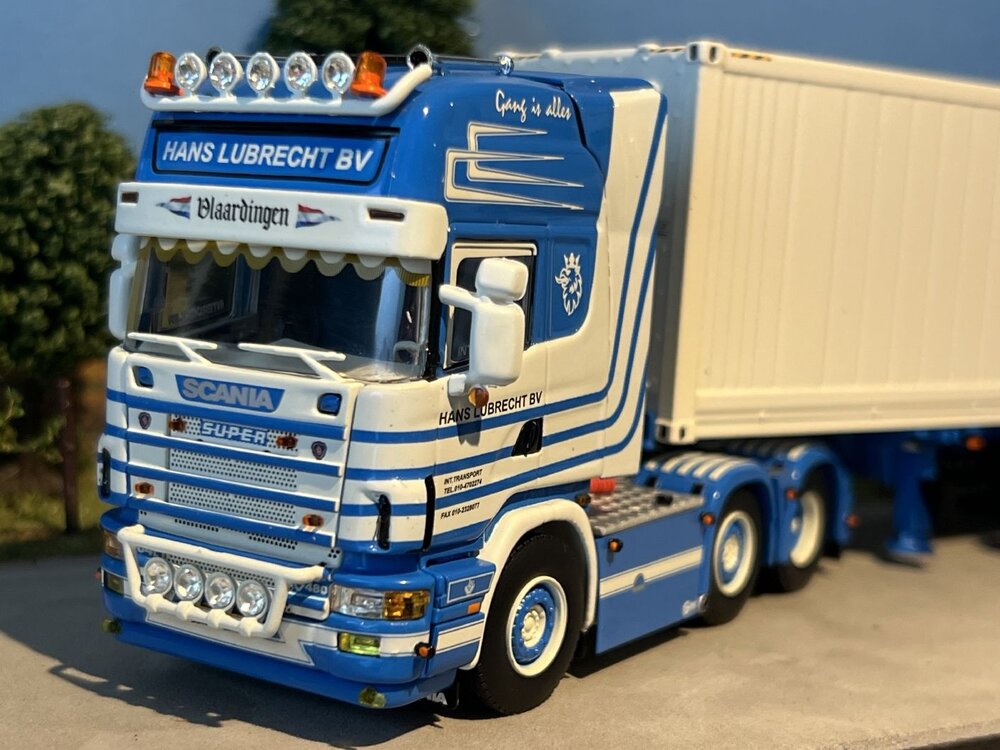 WSI WSI Scania R4 Topline 6x2 + 3-axle container trailer + 40ft. reefer container HANS LUBRECHT BV