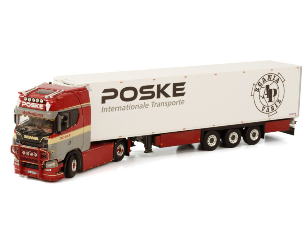 WSI WSI Scania S Highline 4x2 with 3-axle reefer trailer POSKE