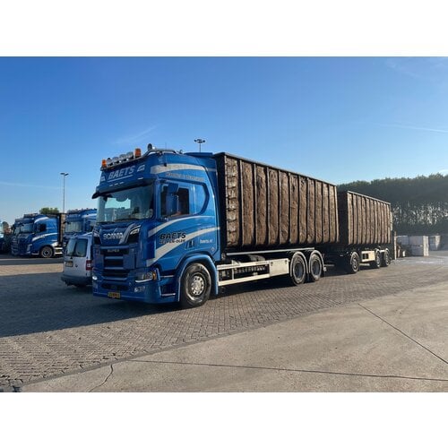 Tekno Tekno Scania Next Gen S530 rigid truck with NHC + widespread container trailer BAETS
