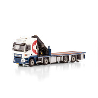 WSI DAF CF Space Cap MY2017 flatbed truck 8x2 with palfinger PK 65002 SH + Jib  ACTIE RADIUS