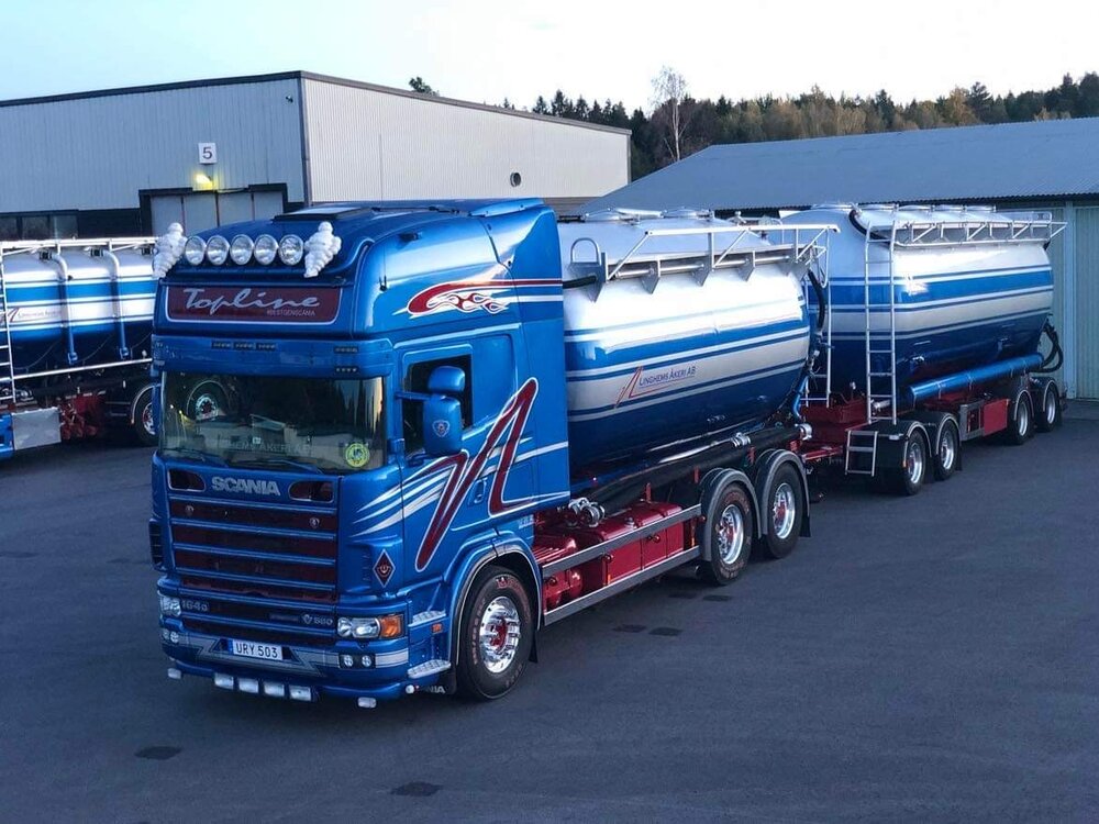 Tekno Tekno Scania 4-serie Topline Zweedse silo combinatie LINGHEMS