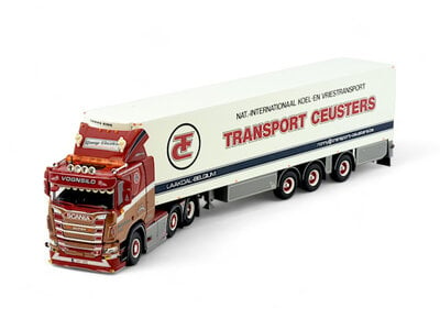 Tekno Tekno Scania R-serie low roof 6x2 with 3-axle reefer trailer RONNY CEUSTERS