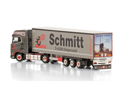WSI WSI DAF XG 4x2 with 3-axle curtainside trailer SCHMITT